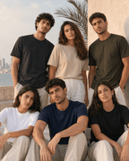 BAIU™ Essential Crew Neck T-Shirt — Cotton Blend, Regular Fit