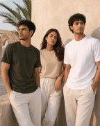 BAIU™ Essential Crew Neck T-Shirt — Cotton Blend, Regular Fit