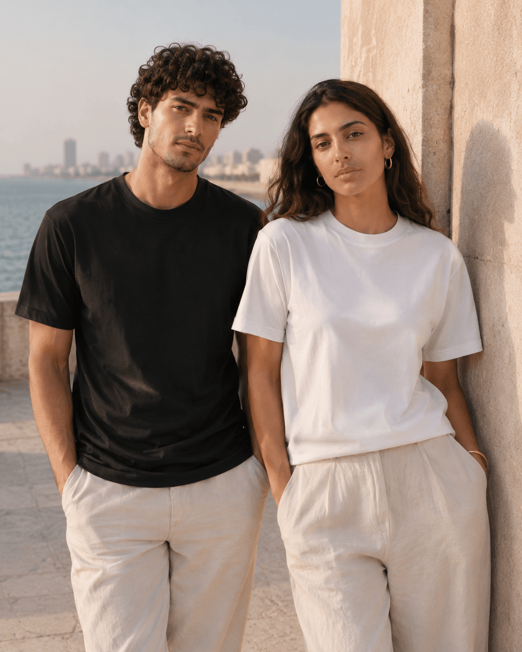 BAIU™ Essential Crew Neck T-Shirt — Cotton Blend, Regular Fit
