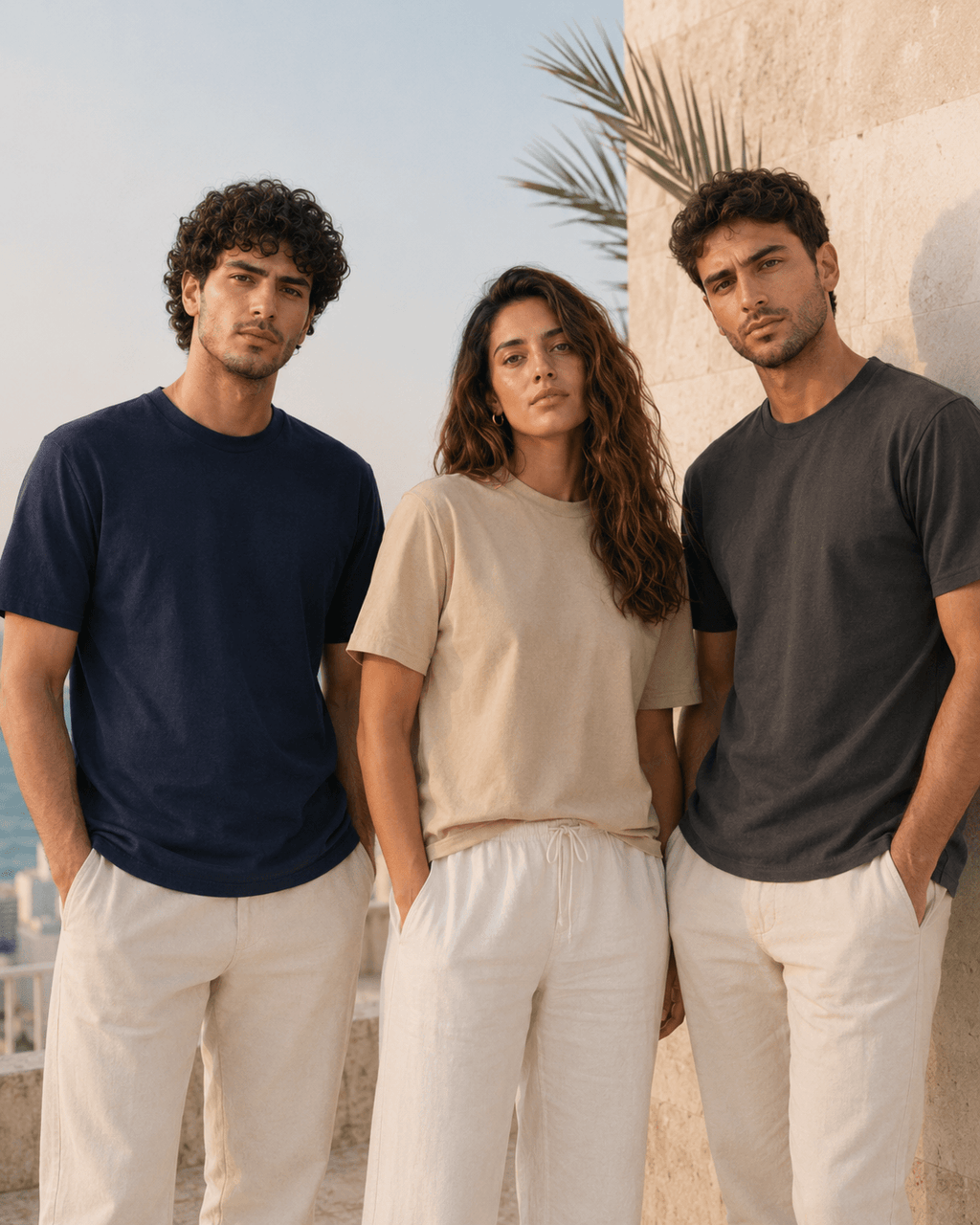 BAIU™ Essential Crew Neck T-Shirt — Cotton Blend, Regular Fit